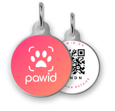 Paw ID QR code dog tag - Original